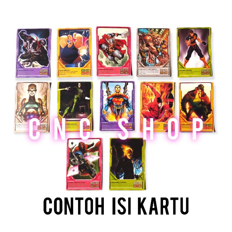 Trading Card Superhero Squad dapat 10 bungkus (100kartu) Kartu Mainan  Koleksi Anak Murah