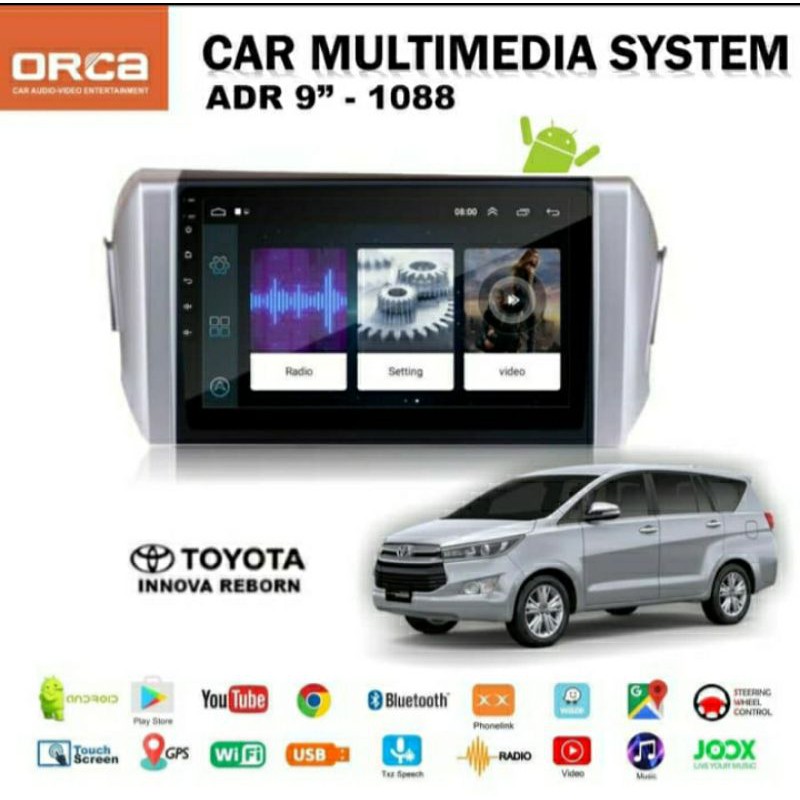 headunit android innova reborn 9 inc wifi ORCA ADR 1088