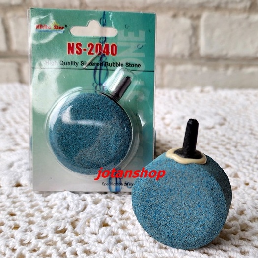 AIRSTONE NS 2040 2060 2080 BULAT PIPIH GEPENG air stone kolam aquarium aquascape batu aerator aerasi gelembung udara