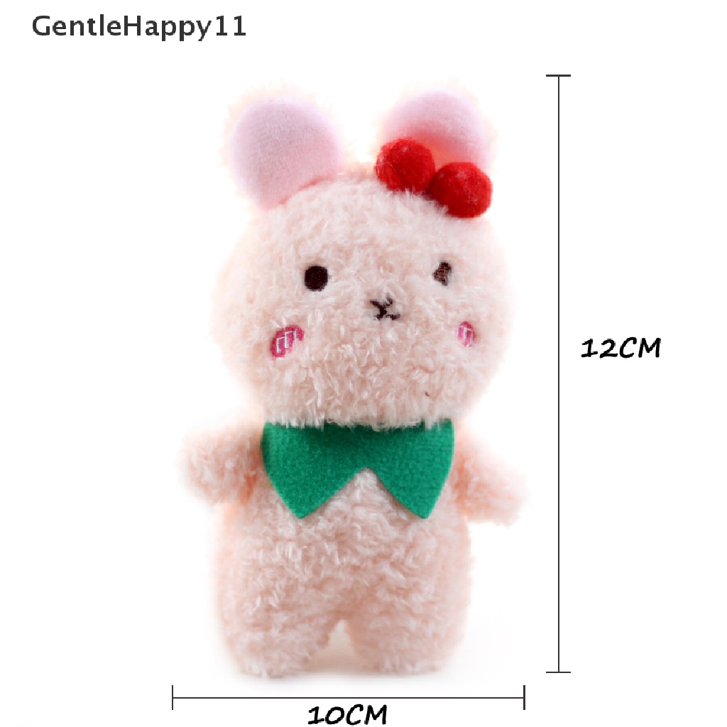 Gentlehappy Cute Plush Cherry Bear Rabbit Mainan Mewah Gadis Ransel Liontin Gantungan Kunci id