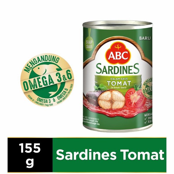 

Gg1Hh Sardines Abc Tomat / Sarden 155 Gr Kaleng s1Gkk