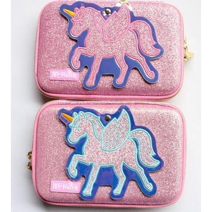 

Kotak pensil unicorn dengan mirror/tempat pen mirror smiggle