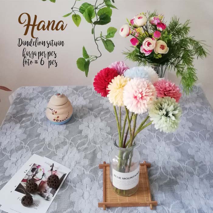 Bunga dandelion artificial/bunga plastik dekorasi/bunga artifisial-1