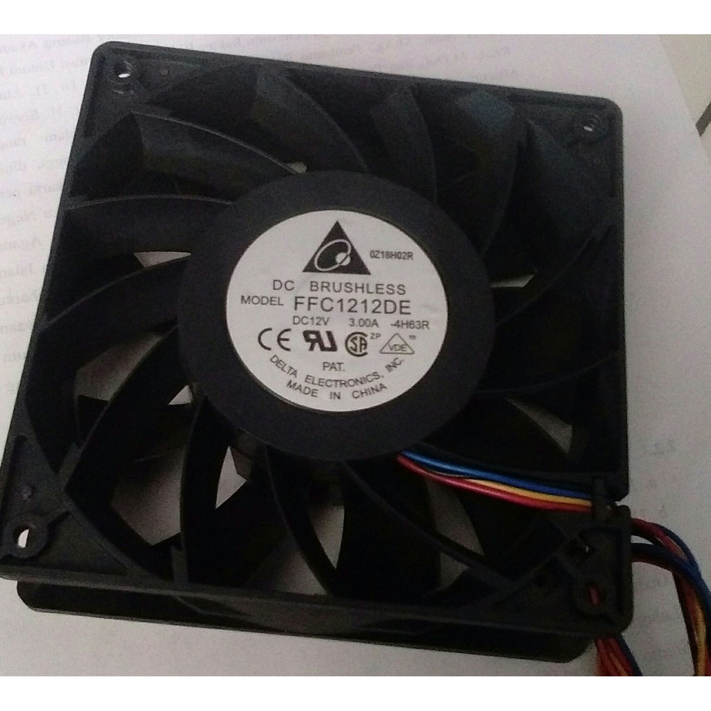 FAN High Speed 12cm kipas Delta DC BRUSHLESS 12V 3A