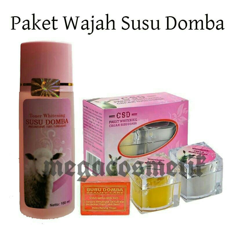 PAKET WAJAH SUSU DOMBA [CREAM CSD+ TONER]