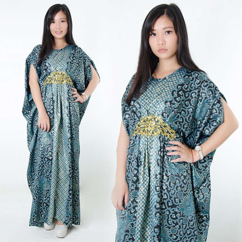 SB Collection Dress Maxi Gina Longdress Kaftan Gamis Jumbo Batik Wanita