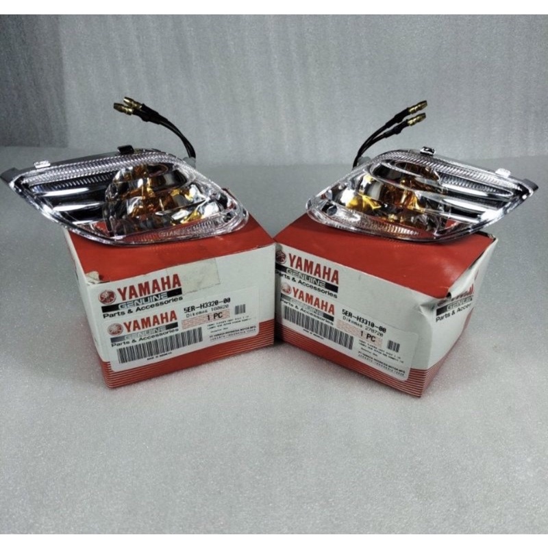 Lampu sen ritting DEPAN set kiri dan kanan Yamaha Vega R lama  Original Part 5ER-H3320-00 / 5ER-H331
