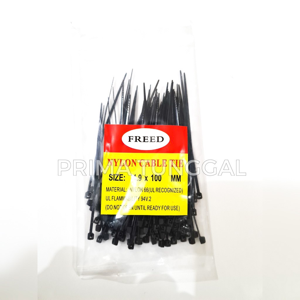 Cable Ties Kabel Tis Tali tis Tali Klem panjang 10cm Hitam/putih