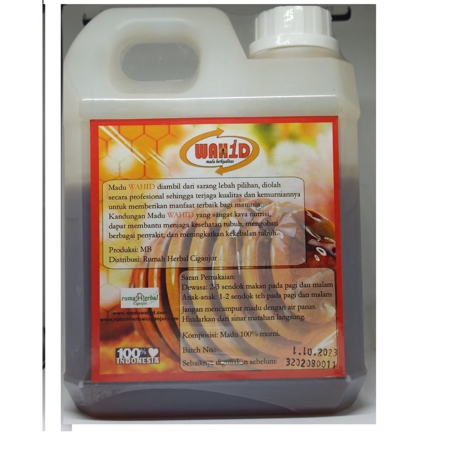 Madu Manis wahid Kapuk Randu diambil dari sarang lebah pilihan Isi 1 kg