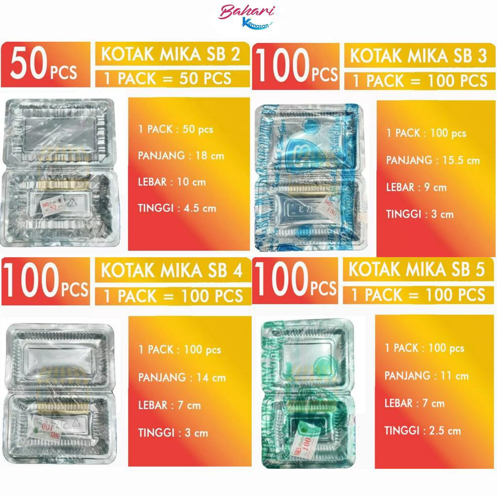 Kotak Mika Plastik SB Ukuran SB2 SB3 SB 3a SB4 SB5 SB6 SB6a