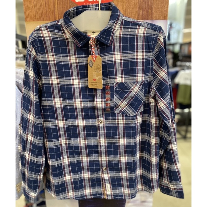 Kemeja flanel anak laki-laki lee cooper kids (4-14tahu)
