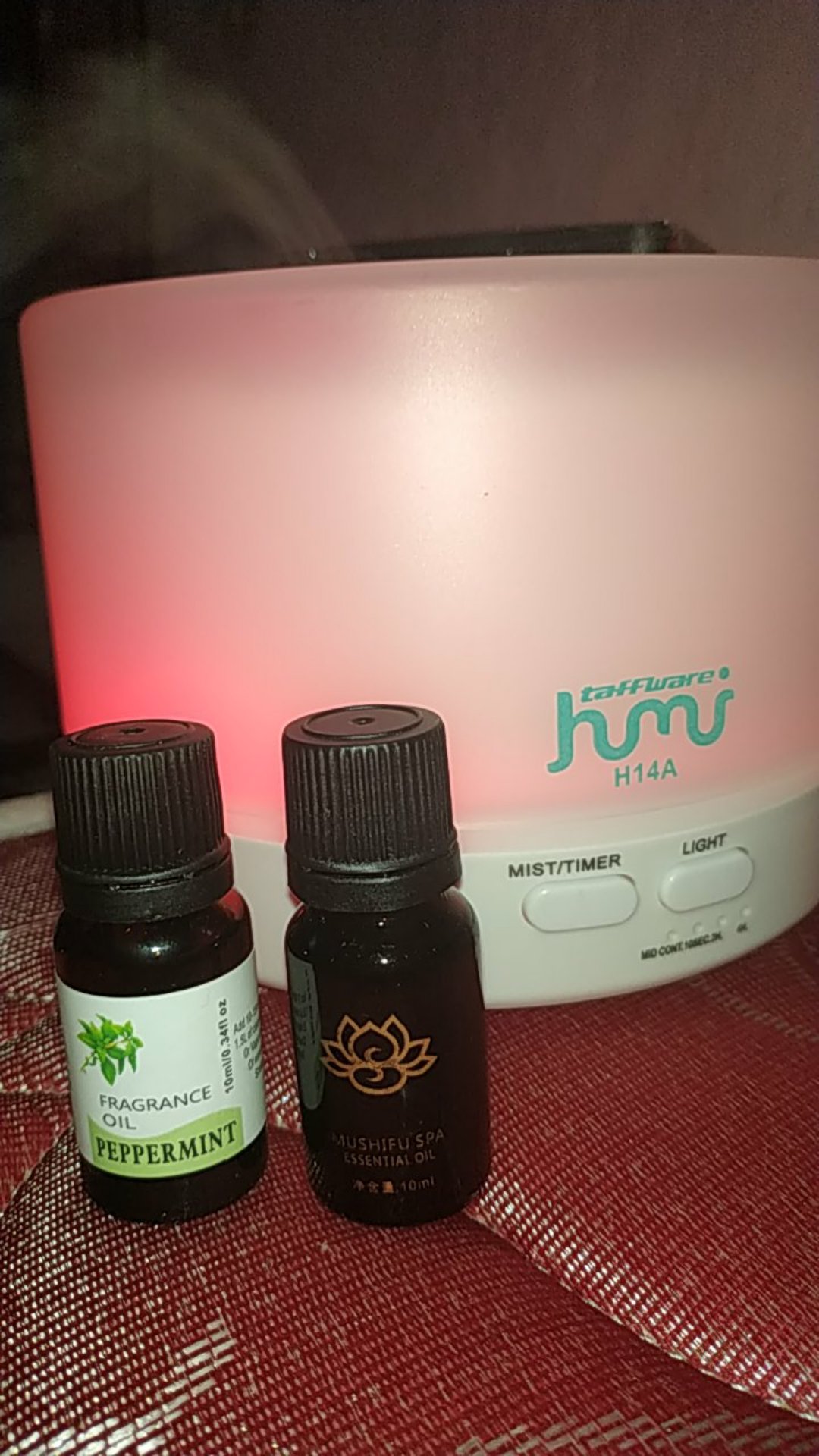 [original 100%] Diffuser 500ml Humidifier Led Nyala Warna Warni + Remote