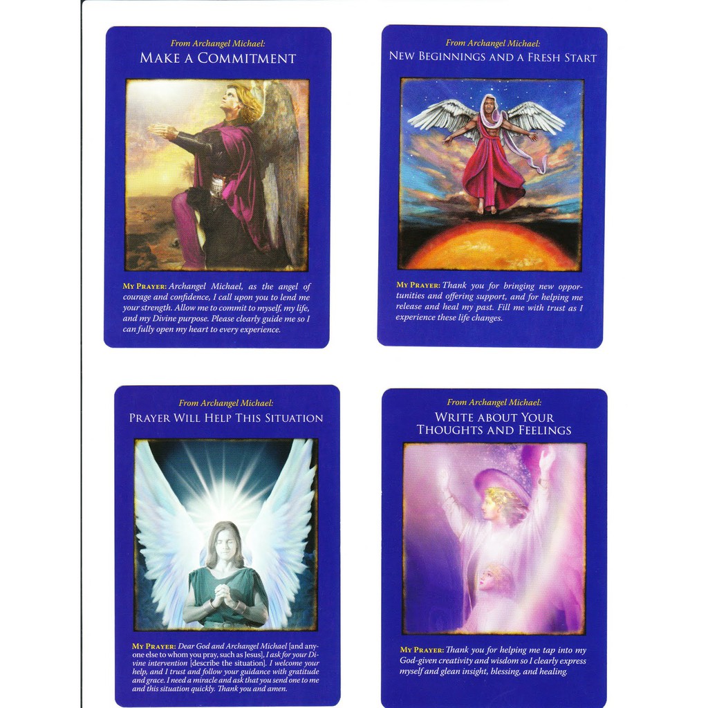 [READY REPRINT] Archangel Michael Oracle Card Deck Kartu