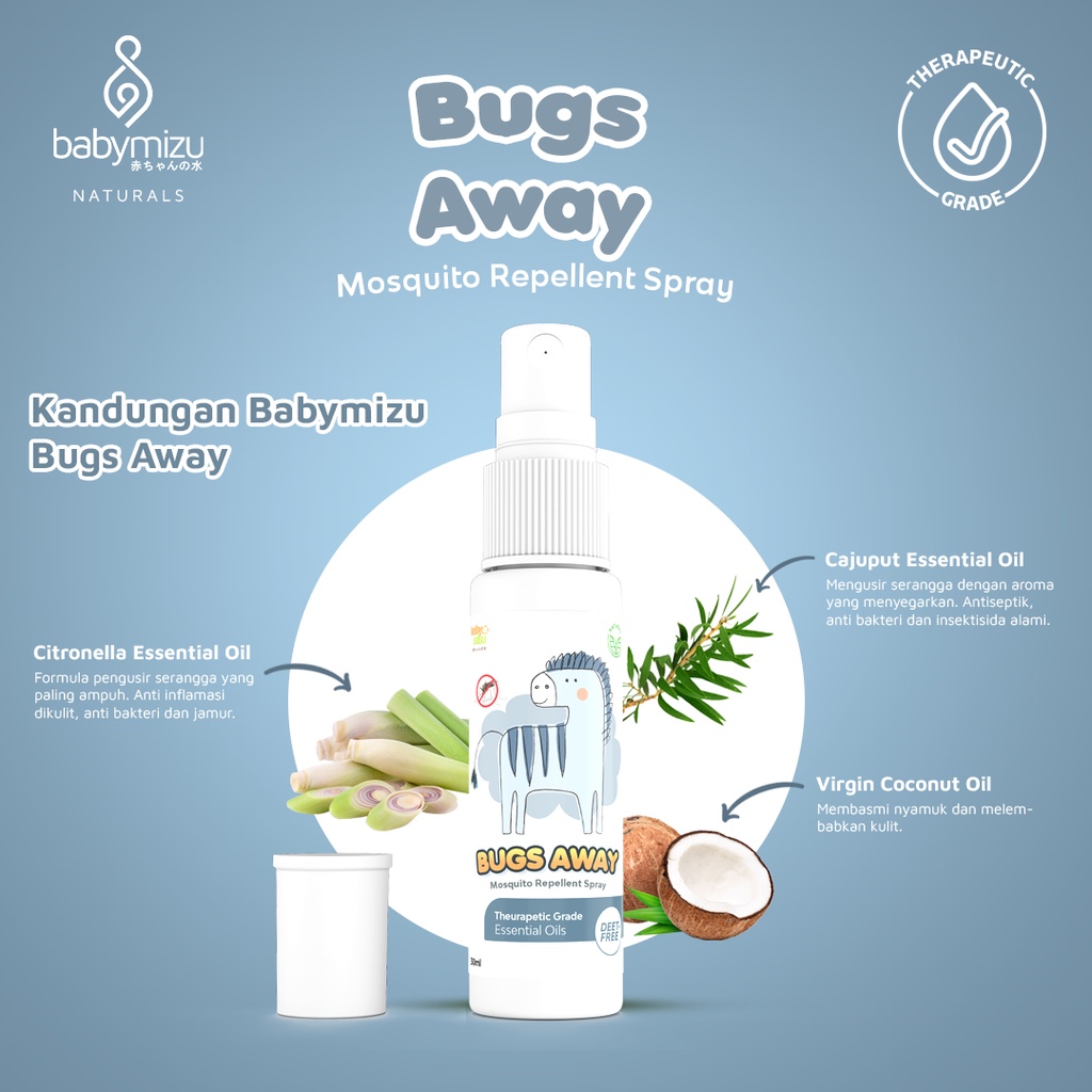 BABYMIZU Bugs Away Package - Bugs Away + After Bite (Anti Mosquito After Bite Bugs Bite Itch Relief)