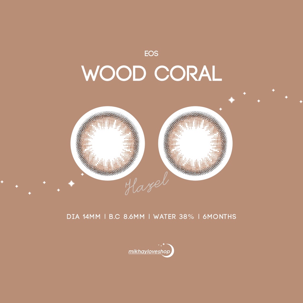 MIKHAYLOVESHOP Softlens Wood Coral Hazel Brown | EOS