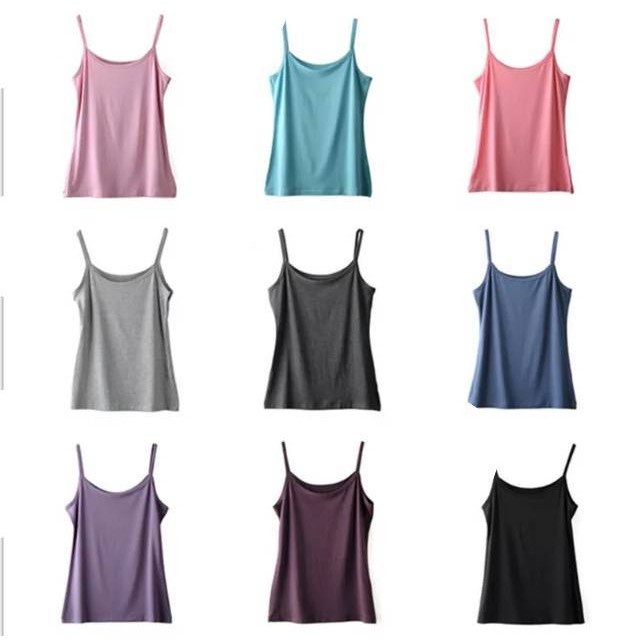 Tanktop Singlet Wanita Bahan Kaos One Size ,XL./ Tank Top Tali Kecil