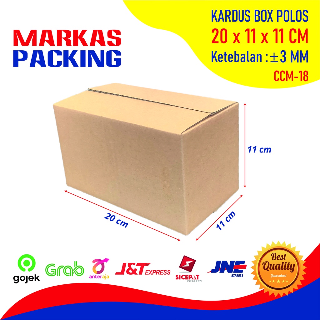 

Kardus Karton Box 20x11x11 CM Dus Packing Polos