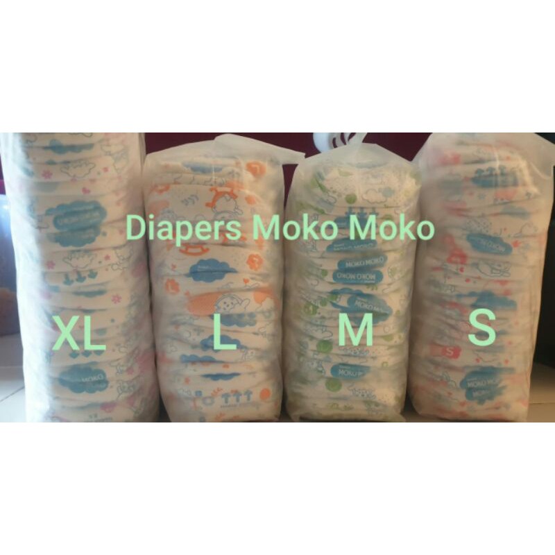 Diapers / Popok Curah Mokomoko isi 40pcs semua ukuran S, M, L &XL #Pampers #Murah