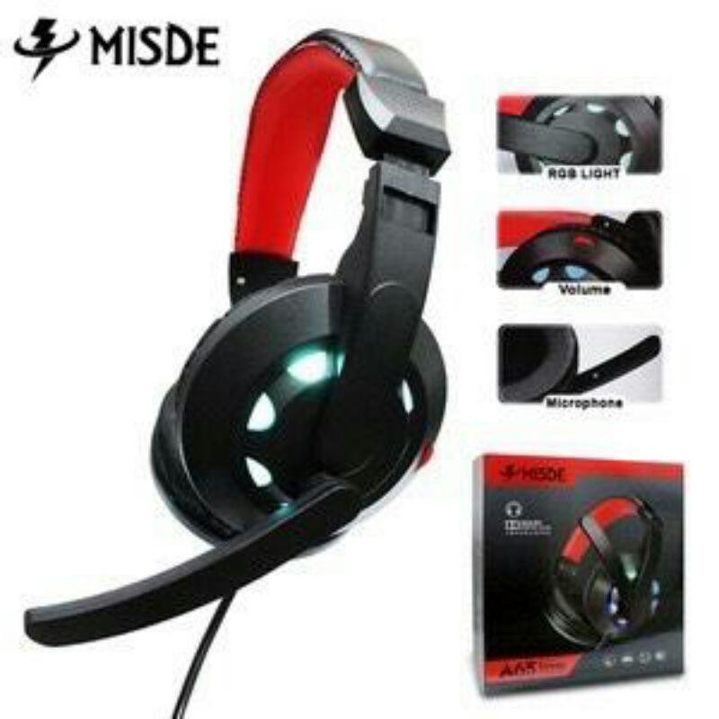 Headset Gaming Misde A65 LED ORIGINAL | EARPHONE GAMING | SUPER BASS [ss]