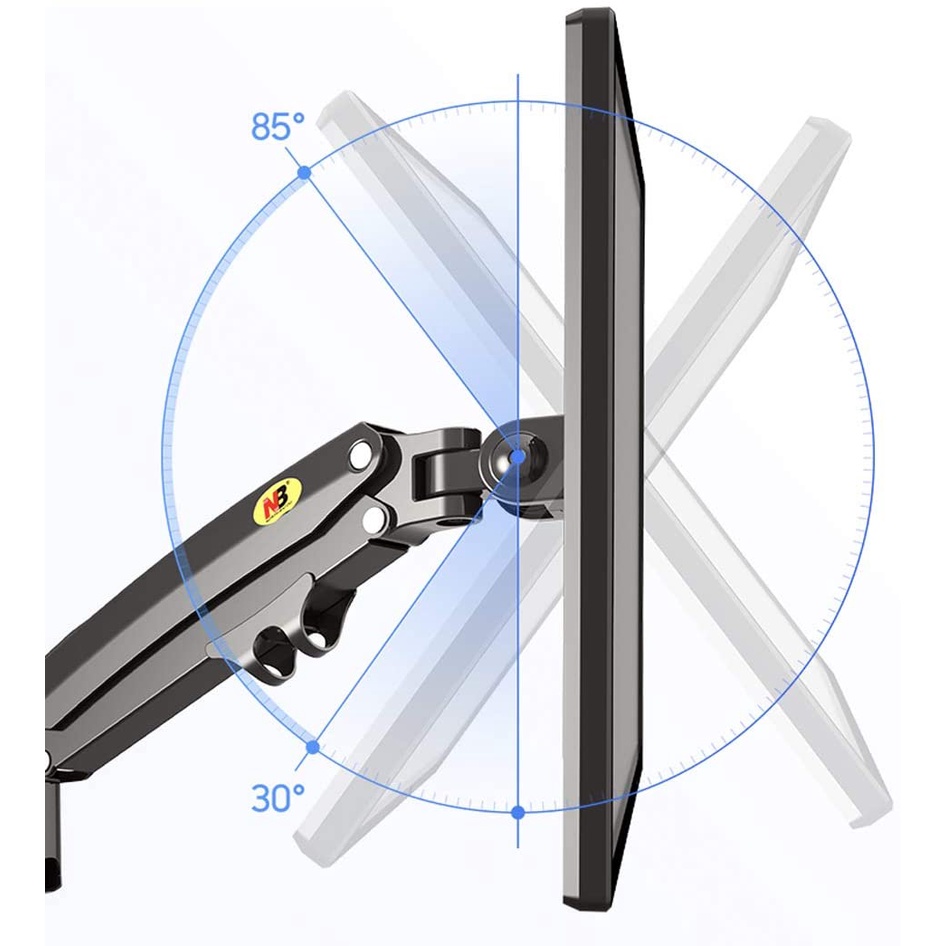 Bracket TV Dual Monitor LED 22 24 27 32 34 35 Inch NB H180 Desk Mount Stand Arm Gas Spring Meja TV Monitor