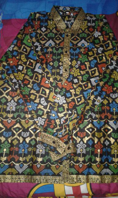 Qnunbatik Kemeja Batik Lengan Panjang Standard - Jumbo 5l Mentari Prodo