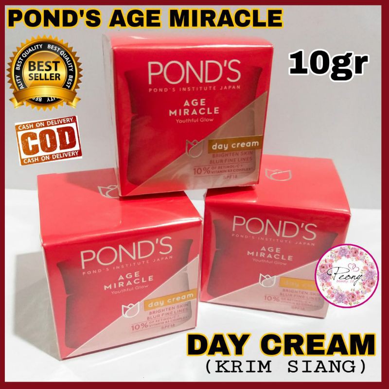 [COD ✓ PROMO MURAH] PONDS AGE MIRACLE DAY CREAM 10GR / Ponds Age Miracle Krim Siang 10gr