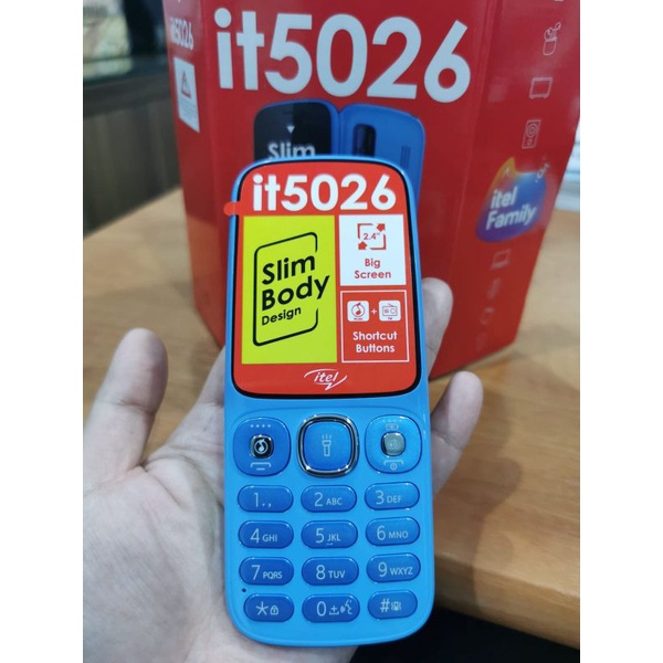 Itel it 5026 dual sim feature phone candy bar baterai kapasitas besar garansi resmi