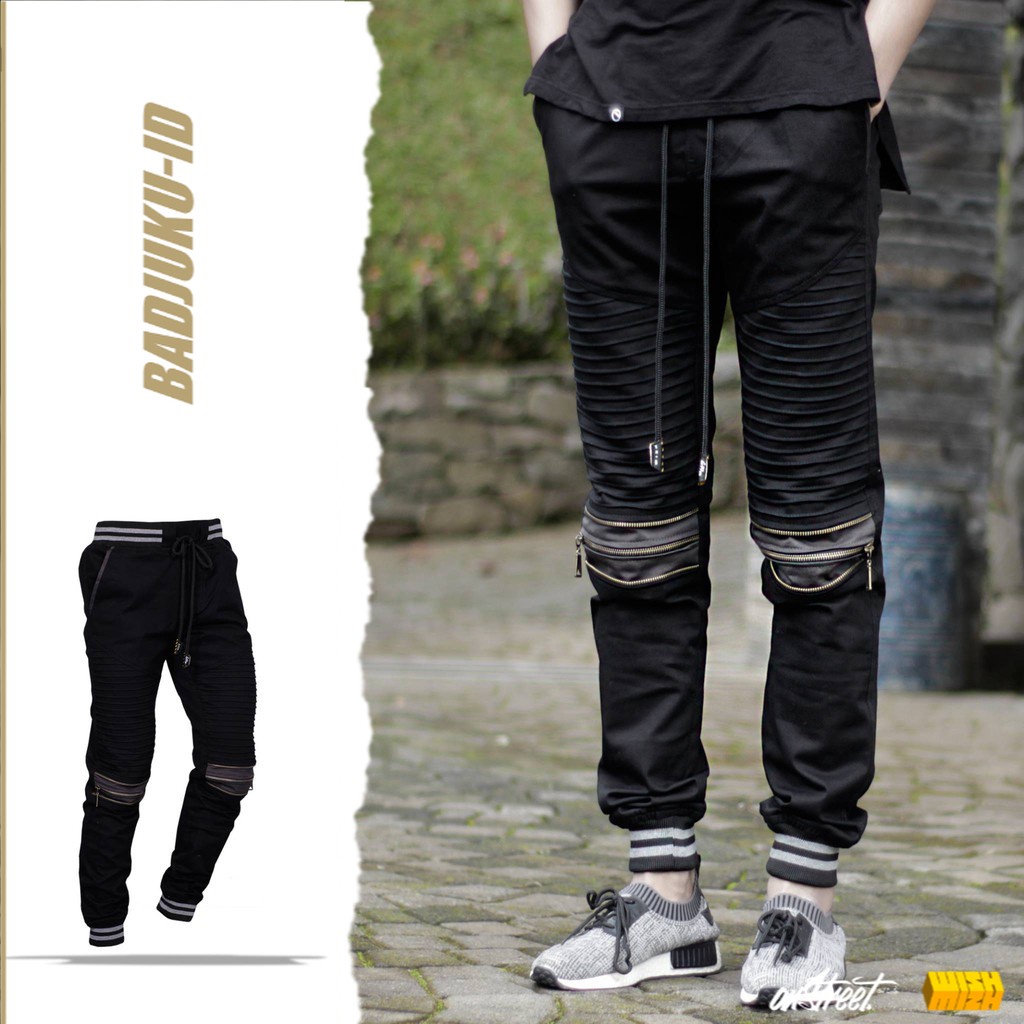 celana joger wish ripstop original black / celana ripstop / joger hypebeast
