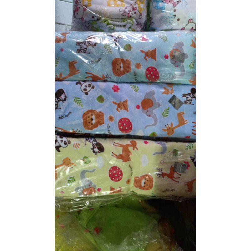 Bedong bayi halus isi 3pcs full print / bedong kain / bedong kain bayi 100×90cm