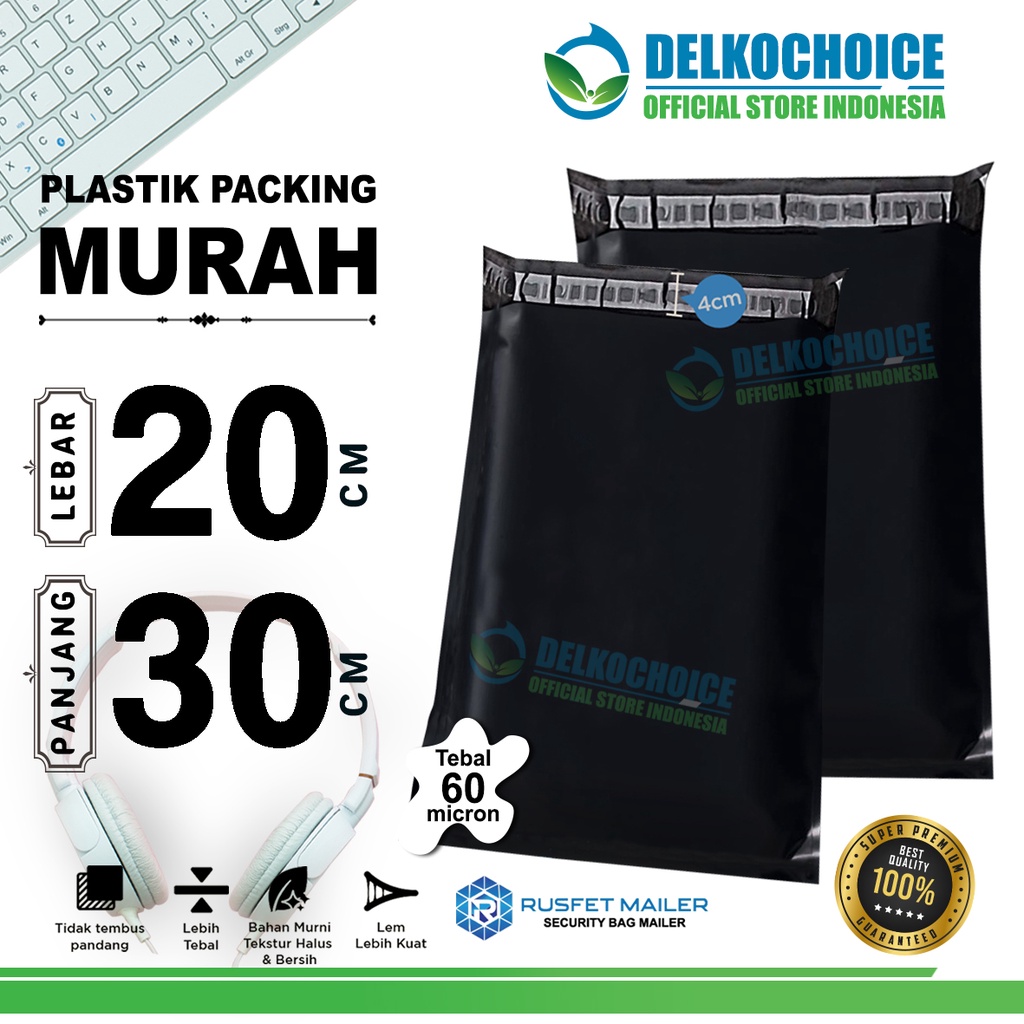 

Polymailer PACK 20x30cm HITAM Amplop Plastik Packing OlShop BLACK EKONOMIS