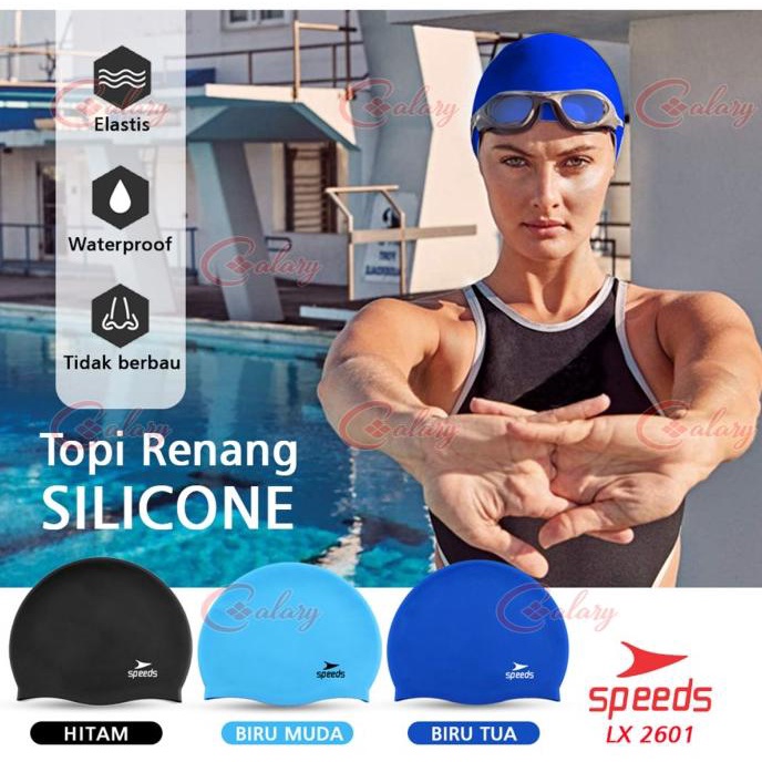 COD Topi Renang Dewasa/Topi Renang Anak/ Silicone Swim Cap 017-2601