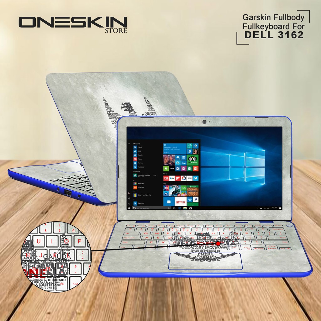 Garskin Laptop Cover Laptop Fullbody Dell Inspiron 11 3162 P24T