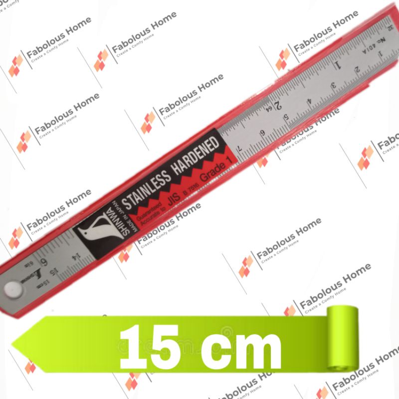 

SHINWA 13005 penggaris Stainless hardened 150mm 15cm