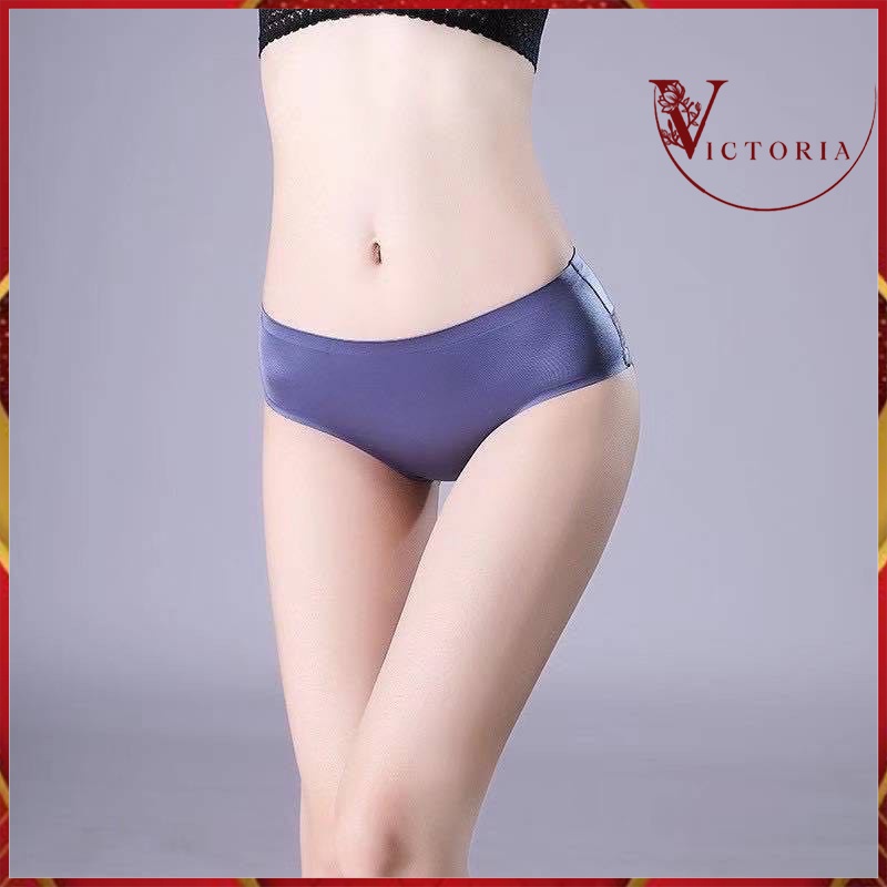 Victoria Celana Dalam Renda Brief Seamliss Ice Silk Lace Underwear Panties Wanita Murah 2026