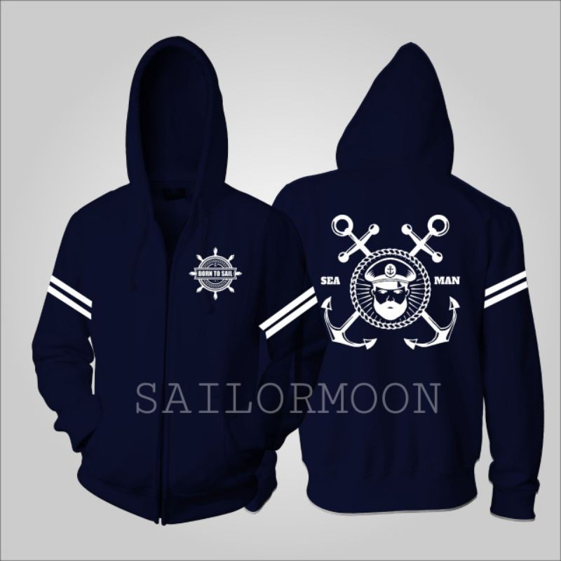 JAKET PELAUT JAKET JANGKAR JAKET SABLON CUSTOM JAKET HODDIE HOODIE JAKET PELAYARAN JAKET KAPTEN JAKE