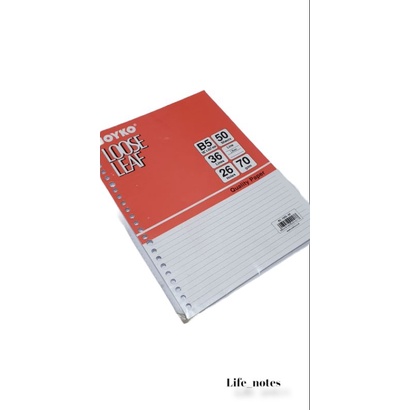 

Loose Leaf Kertas Isi Binder B5 - 50 sheets