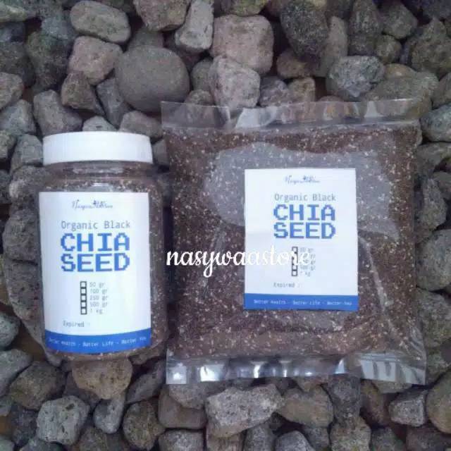 

organic black chia seed seeds biji organik mpasi diet 250 gr