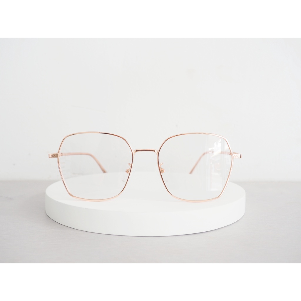 Flavia Eyewear - Kacamata Avery Square Steel (custom minus, photochromic, blueray, bluechromic, photobrown)