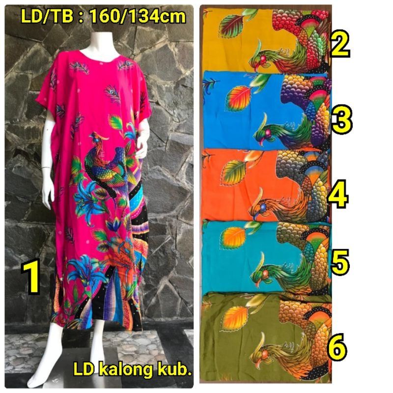 daster kelelawar kencana ungu label biru