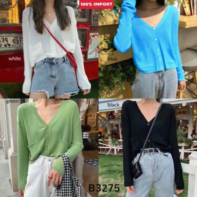 Cardigan cewek / Crop Cardigan / #B3275 k100