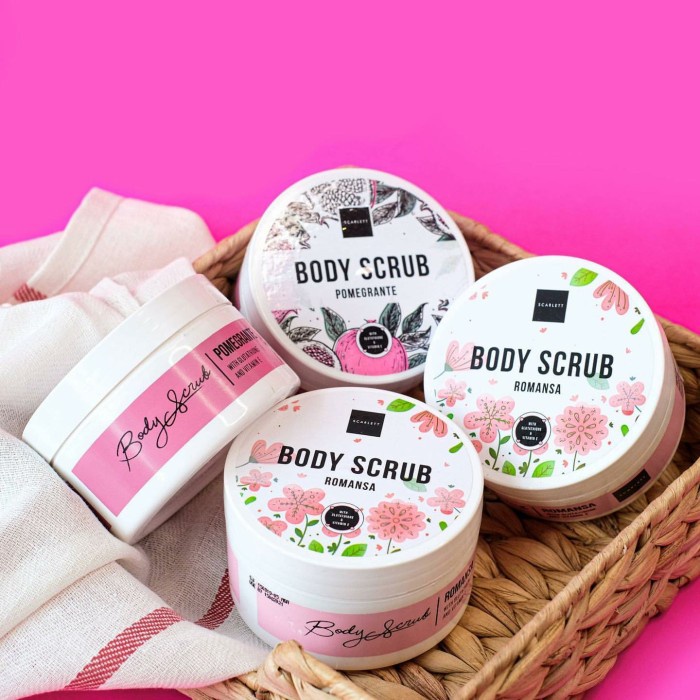 SCARLETT WHITENING Body Scrub Series - Pomegranate | Coffee | Romansa | Happy | Jolly | Charming - Lulur Badan