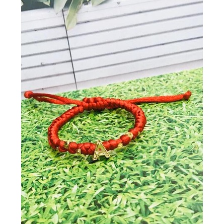 ☻ Gelang nama / gelang huruf / gelang tali / gelang alphabet / gelang lapis emas / gelang inisial ☂