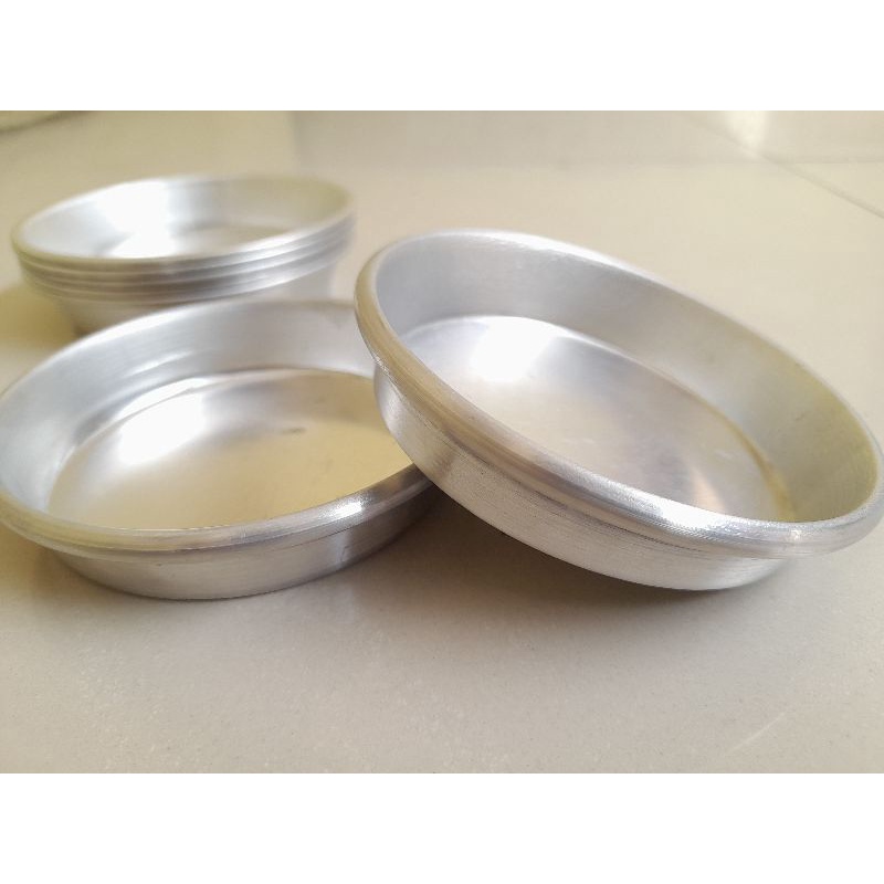 Loyang Pizza Mini / Cetakan Kue Bolu Lipat Press Aluminium