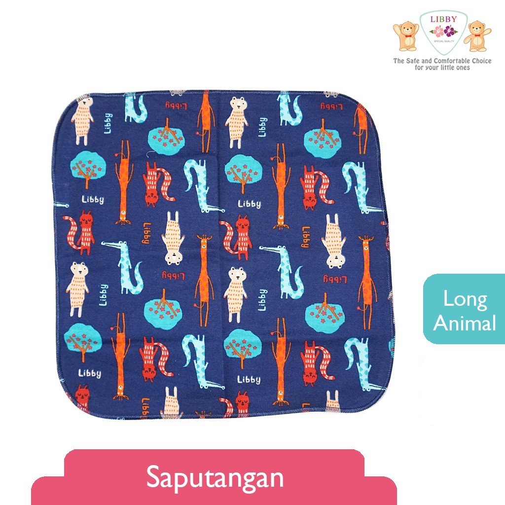 Libby Sapu Tangan Bayi Bahan Katun - Libby Waslap Serbaguna Motif Unisex