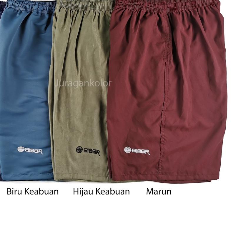 Celana Pendek Pria Jumbo Kolor Dewasa XXXL Santai Polos BIG SIZE -BRJB