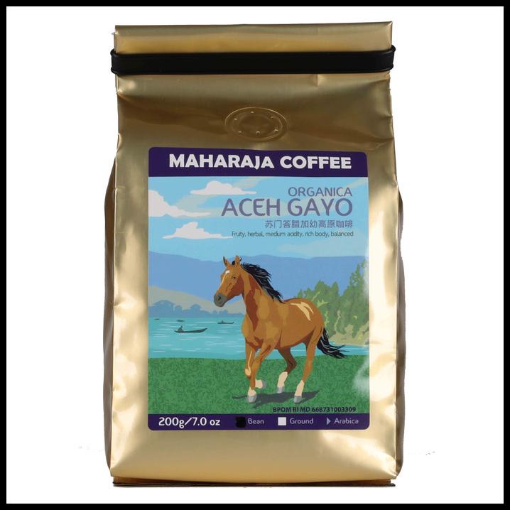 

Kopi Gayo Organica Aceh 200G Sangrai Arabika Maharaja