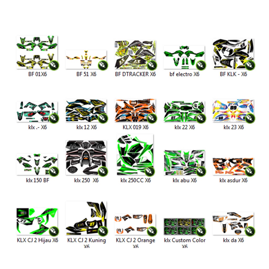 50+ Striping Desain KLX Format CDR (CorelDraw) Editable Premium