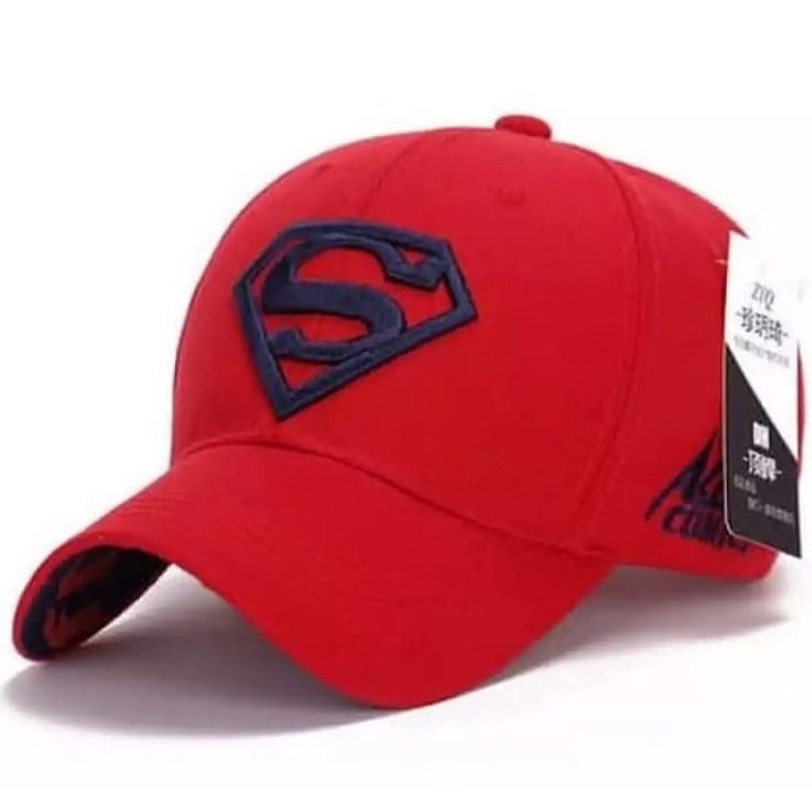 Topi Pria Baseball Superman Dewasa terbaru 2021/Topi distro Superman kekinian pria dan wanita/realpict