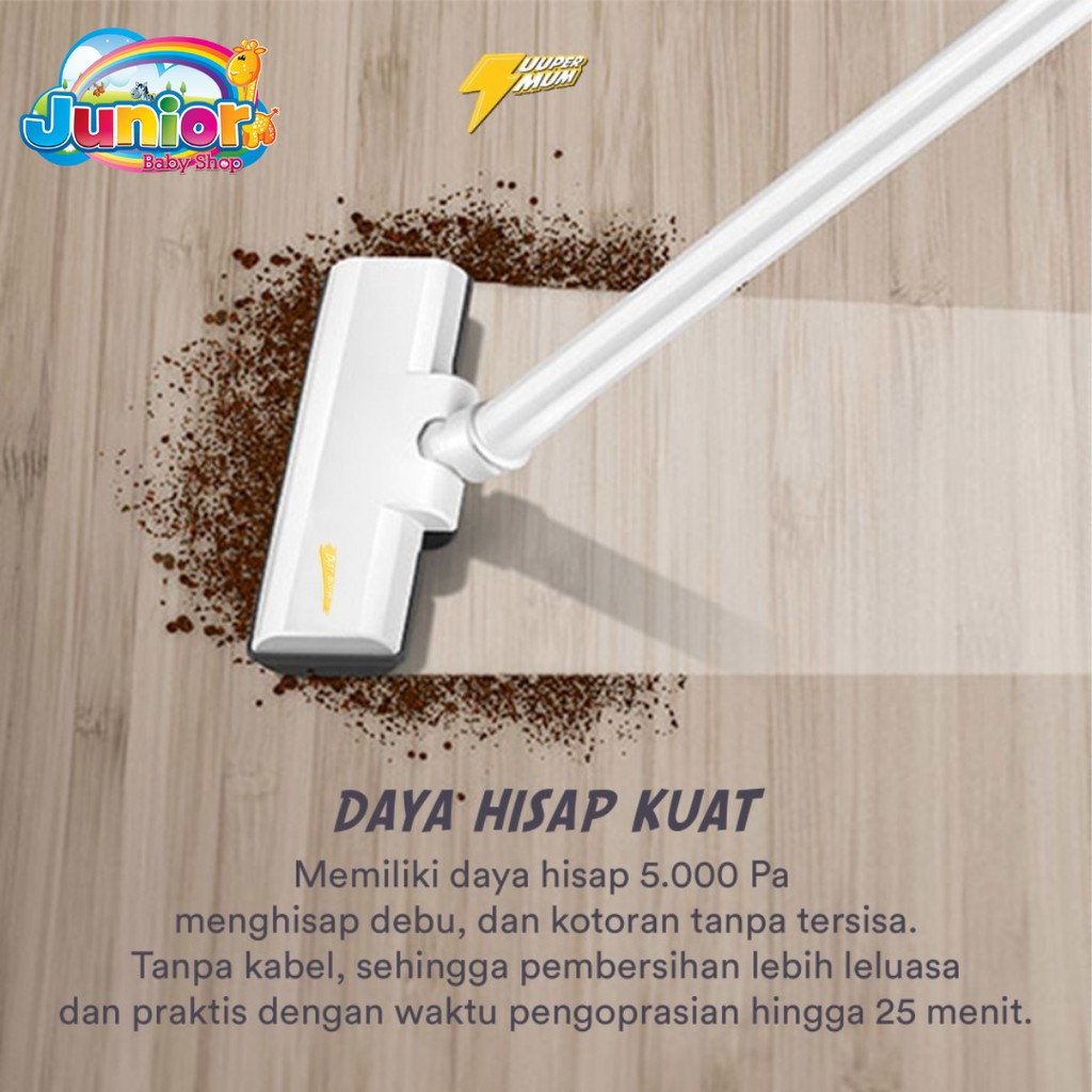 Zuupermum ZP03 Cordless Vacuum Cleaner DC / Penghisap Debu