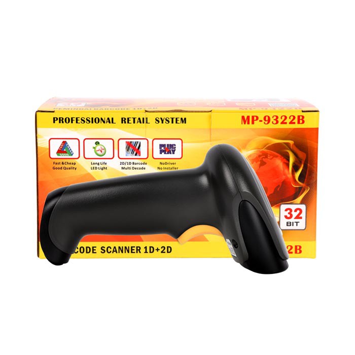Barcode Scanner 1D+2D MINIPOS MP-9322B, WiFi+Bluetooth